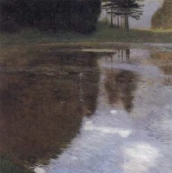 Quiet Pond in the Castle Park of Kammer